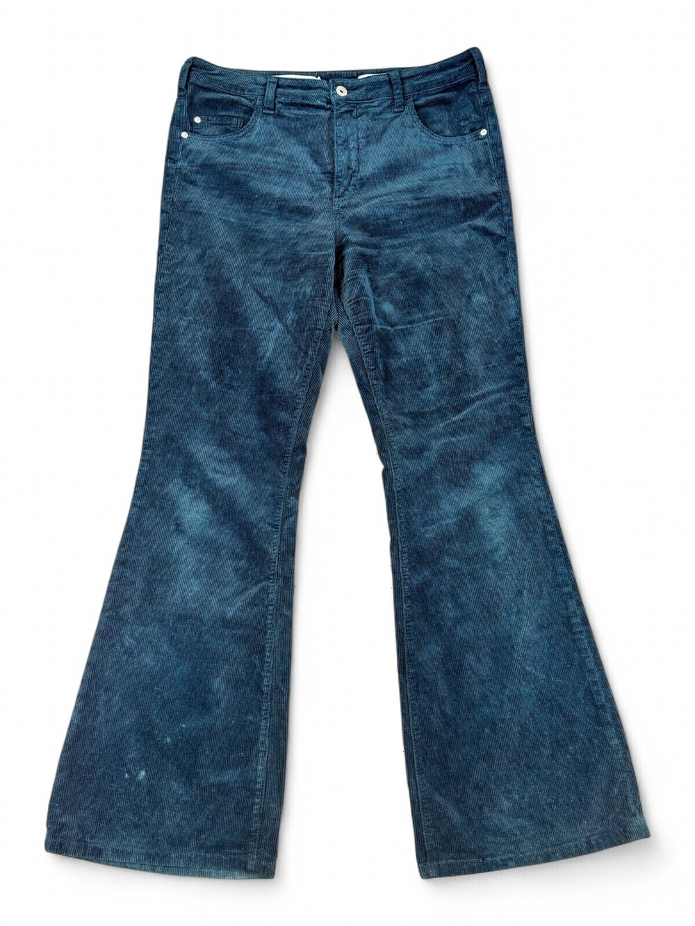 Pilcro & The Letterpress Plus Teal Corduroy Flare Pants 32